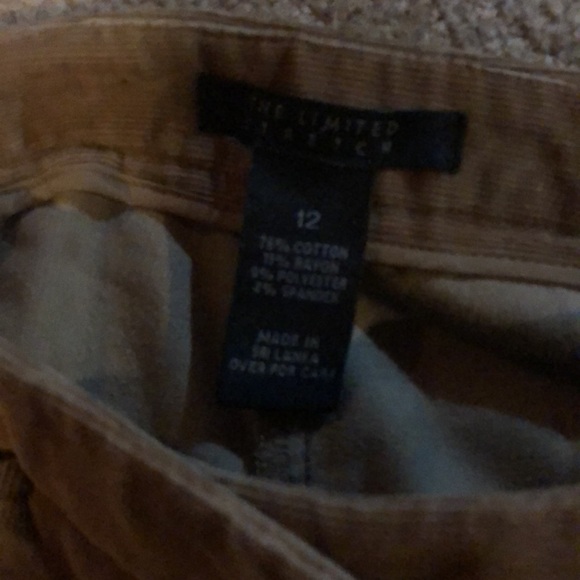 Limited tan corduroy pant suit set Womens medium jacket, pants 12 small whale - Picture 4 of 6